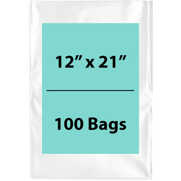 Clear Poly Bags Flat 1.5 Mil Size: 12 inch (width) X 21 inch (height)